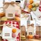Wrapables House Shaped Gift Boxes with Ribbons for Weddings, Housewarming, Cookies, Candies, Treats, Party Favors (Set of 24)